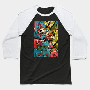 Skateboard Punk Rock Dog Baseball T-Shirt